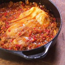 Cabbage kimchi-style