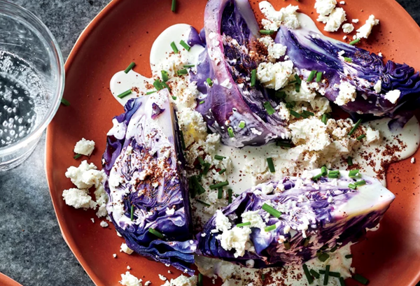 Cabbage wedge salad