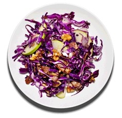 Cabbage with apples and bacon