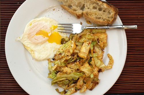 Cabbage with hot sauce