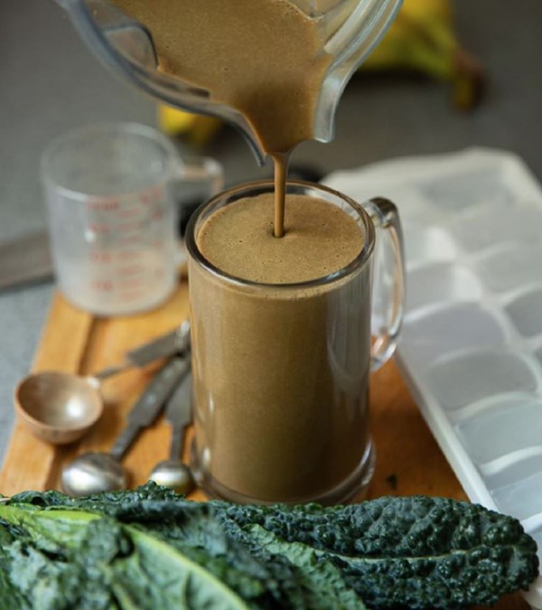 Cacao and oats smoothie (Licuado de cacao y avena)