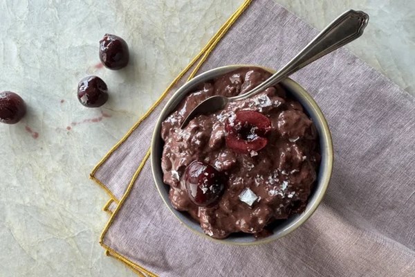 Cacao cherry ice cream