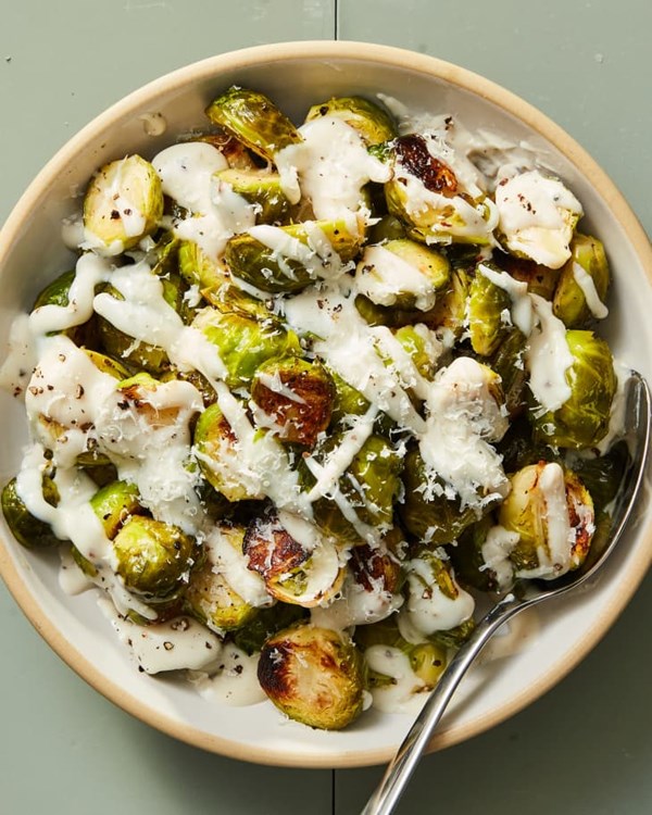 Cacio e pepe Brussels sprouts 