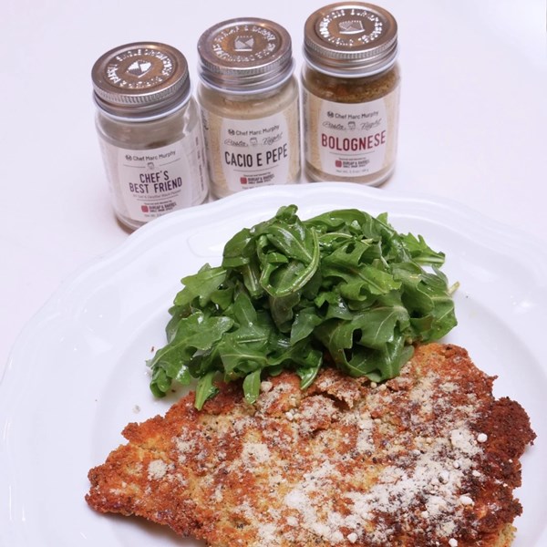 Cacio e pepe chicken Milanese