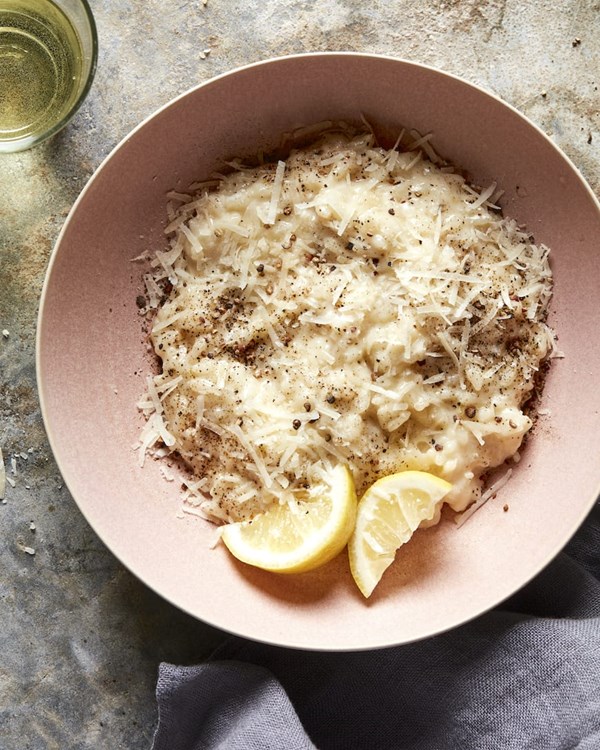 Cacio e pepe risotto