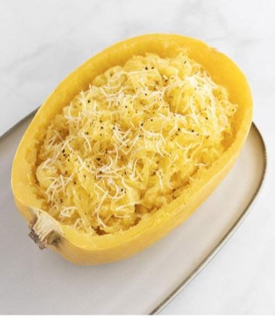 Cacio e pepe spaghetti squash