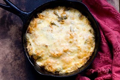 Cactus casserole with rice and anchos
