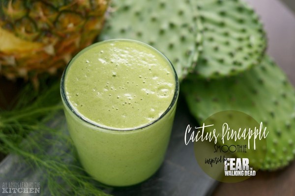 Cactus pineapple smoothie