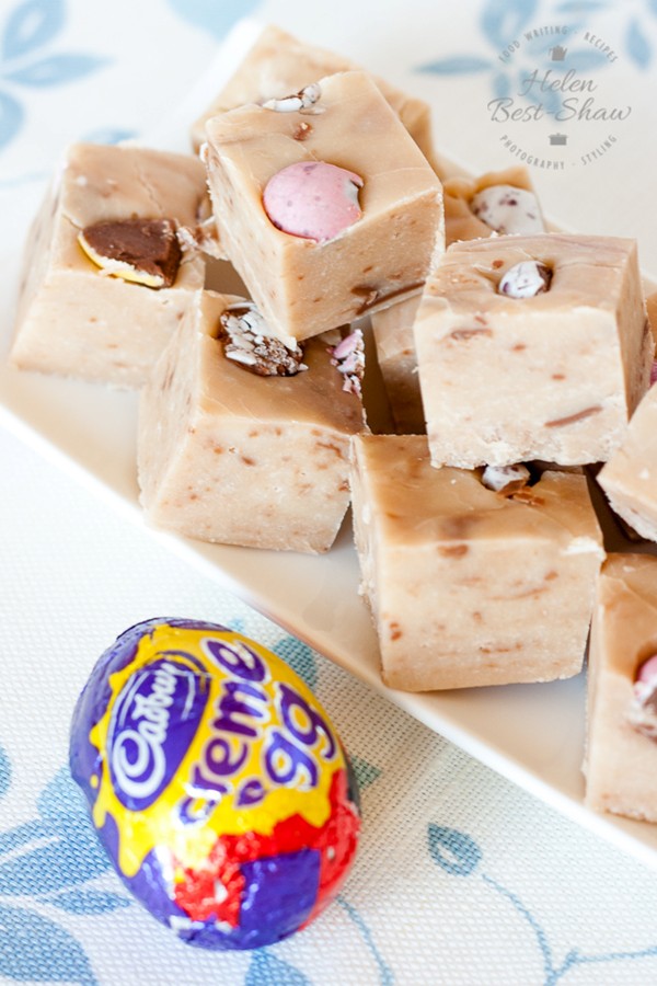 Cadbury Creme Egg fudge