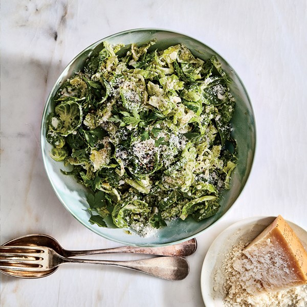 Caesar Brussels salad