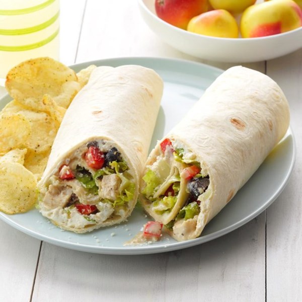 Caesar chicken wraps 