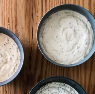 Caesar dip with Parmesan and anchovies