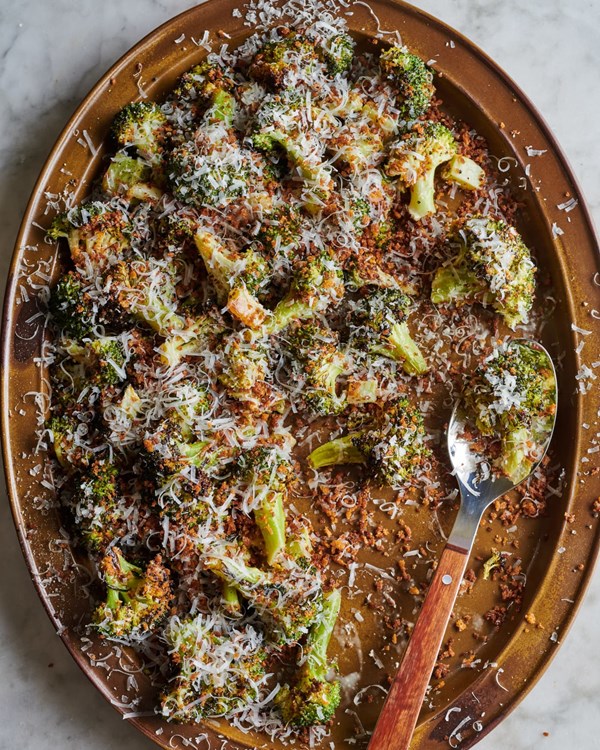 Caesar roasted broccoli