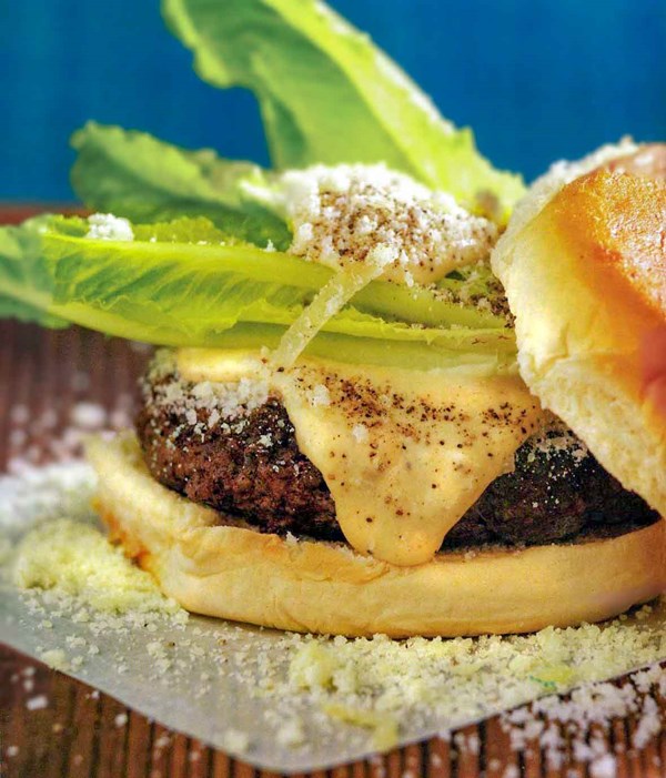 Caesar salad burger