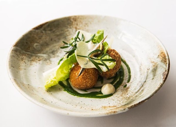 Caesar salad croquettes