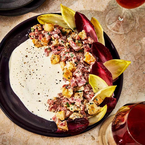 Caesar steak tartare