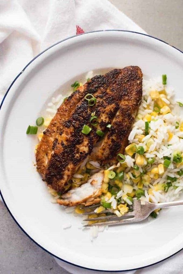 Cajun blackened fish