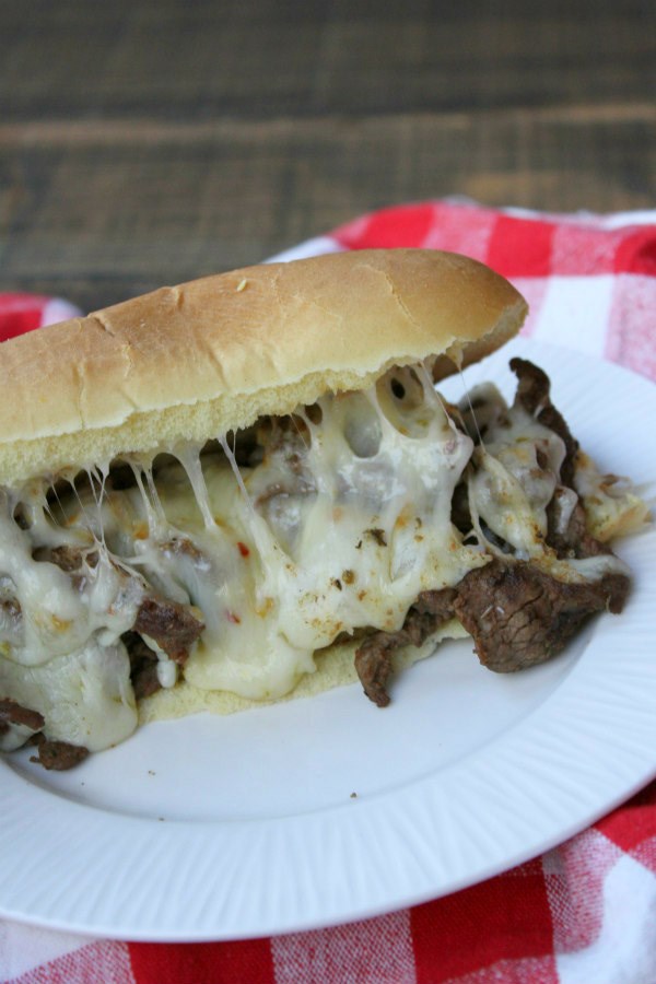 Cajun cheesesteak sandwiches