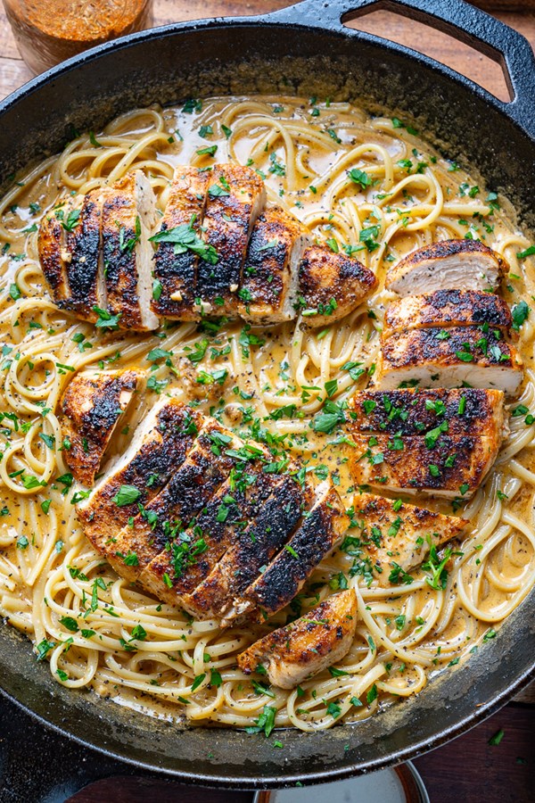 Cajun chicken Alfredo