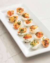 Cajun deviled eggs