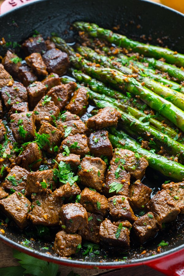 Cajun garlic butter steak bites