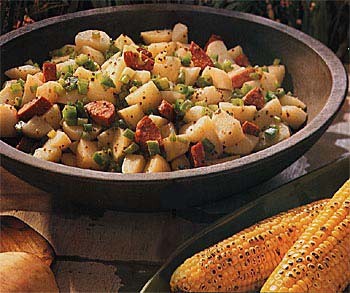 Cajun potato salad with andouille sausage