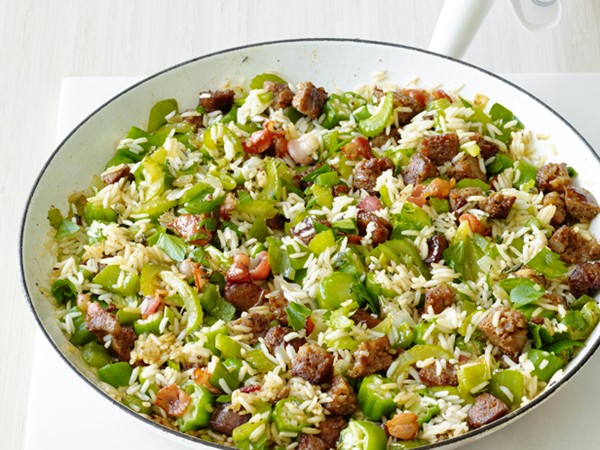 Cajun rice with sausage