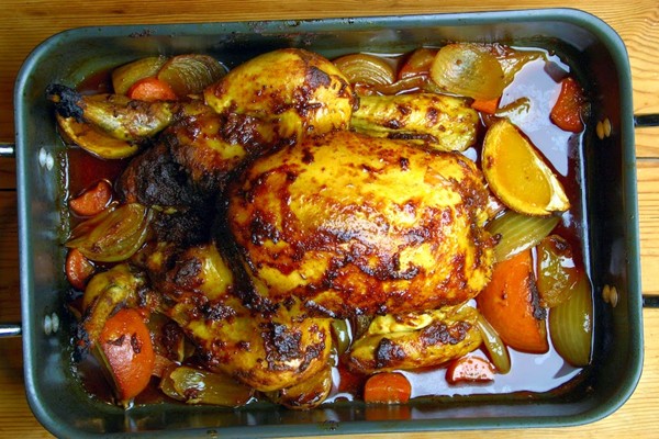 Cajun roast chicken
