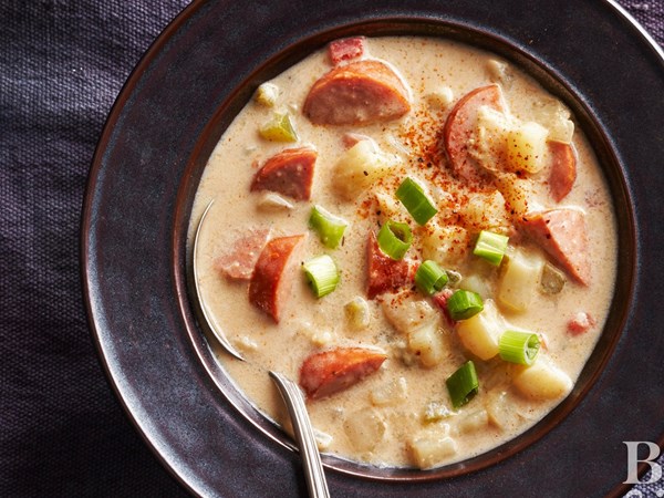 Cajun sausage-potato soup