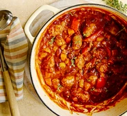 Cajun sausage stew