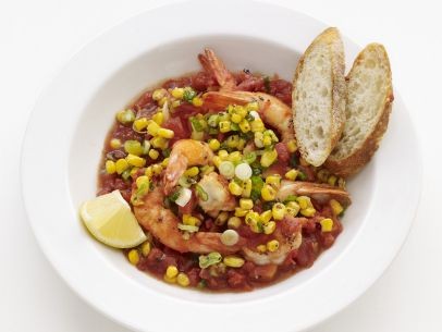 Cajun shrimp and corn