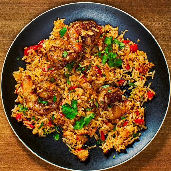 Cajun shrimp fried rice 