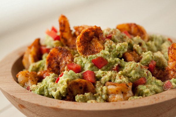 Cajun shrimp guacamole