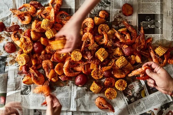 Cajun shrimp super boil