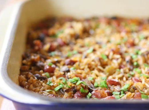 Cajun-spiced dirty rice