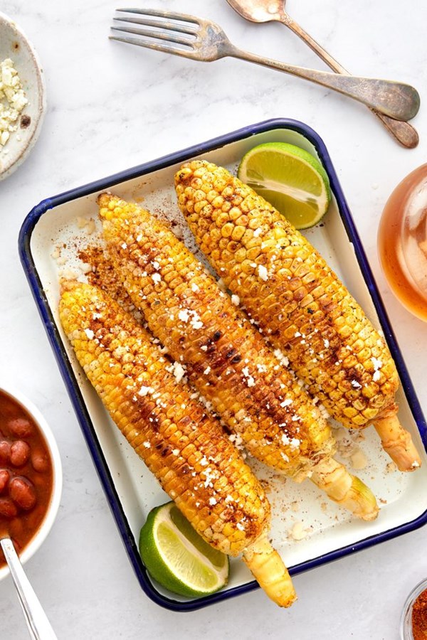 Cajun-spiced grilled corn