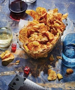 Cajun-spiced potato chips