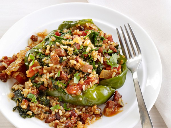 Cajun stuffed peppers