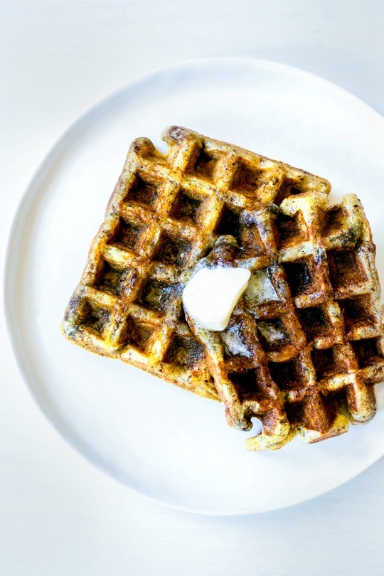 Cake batter waffles