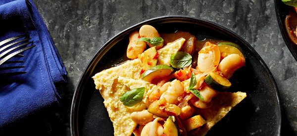 Calabrian chile beans and polenta