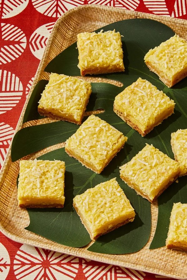 Calamansi coconut bars