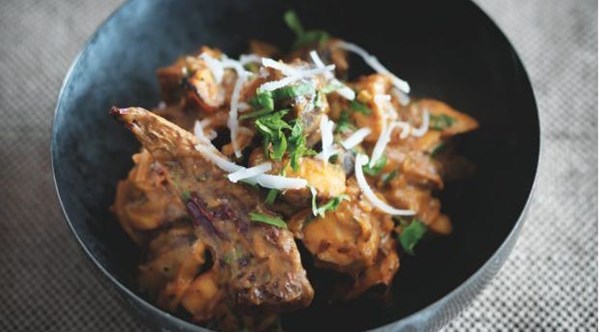 Caldin mushroom curry (Cogumelo kari)