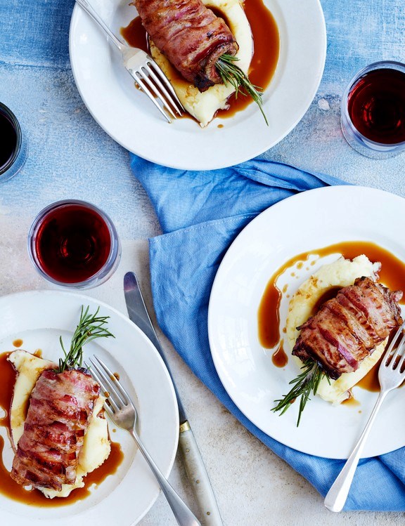 Calf's liver involtino with pancetta and rosemary