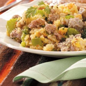 Calico corn bread dressing