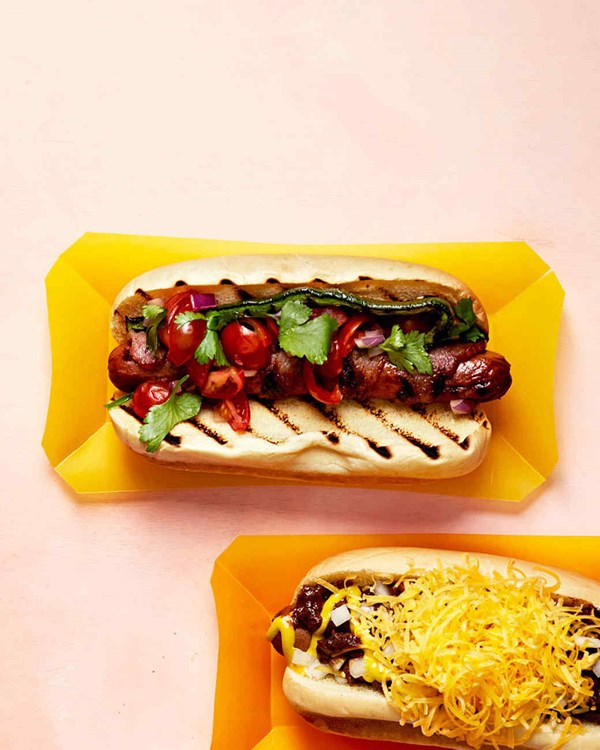 California bacon-wrapped dog