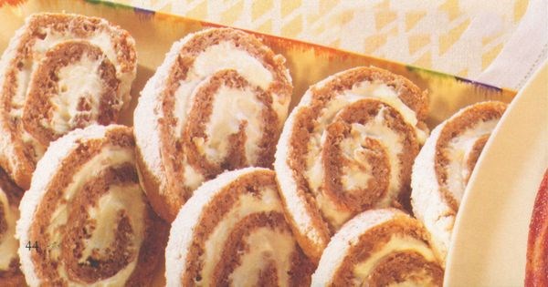 California orange walnut roulade