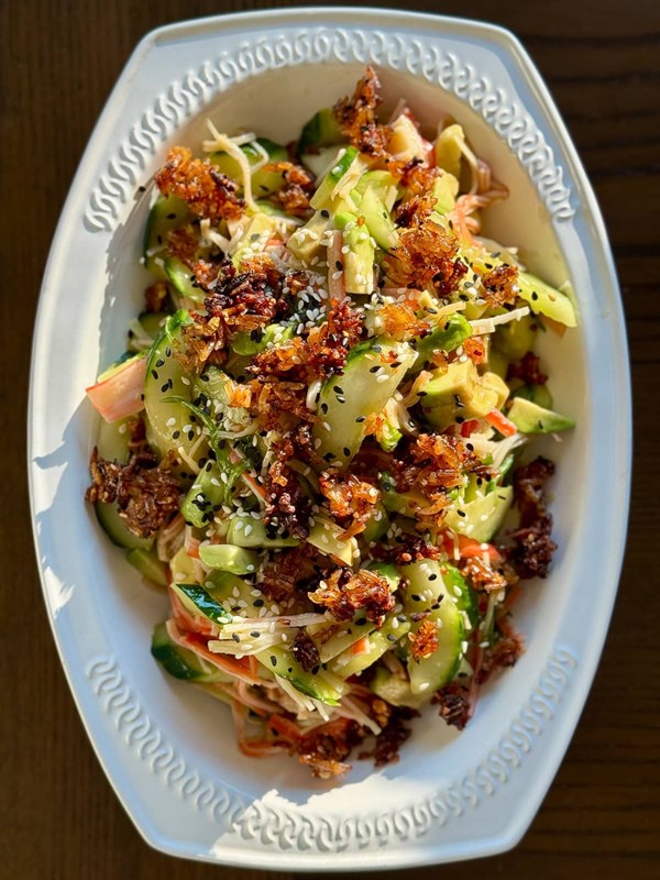 California roll cucumber salad
