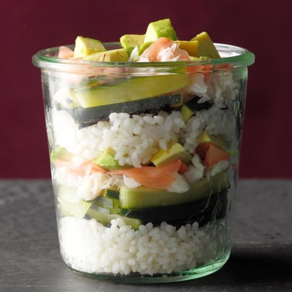 California roll in a jar