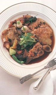 Calves’ sweetbreads with wild mushrooms [Shaun Hill]