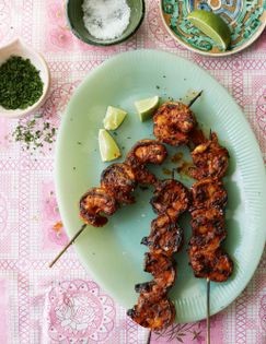 Camarones a la diabla asados